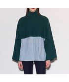 【ジョゼフ/JOSEPH】のポプリンシャツ×ニットスカーフ Dark Teal|ID: prp329100004520475 ipo3291000000031964035