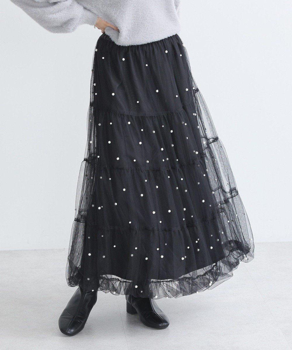 【アースミュージックアンドエコロジー/earth music&ecology】のチュールパールスカート 人気、トレンドファッション・服の通販 founy(ファニー) 　ファッション　Fashion　レディースファッション　WOMEN　スカート　Skirt　おすすめ　Recommend　チュール　Tulle　パール　Pearl　フェミニン　Feminine　ポケット　Pocket　リラックス　Relax　冬　Winter　A/W・秋冬　Aw・Autumn/Winter・Fw・Fall-Winter　 other-1|ID: prp329100004520488 ipo3291000000031964225
