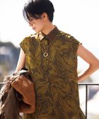 【自由区/JIYU-KU】の【カタログ掲載・洗える】モノトーンフラワープリント ブラウス コッパ―xブラウン|ID: prp329100004520563 ipo3291000000031965724