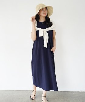 【シトム/SITOM】の【洗濯機で洗える/接触冷感/ストレッチ】ポケット付きノースリーブワンピース 人気、トレンドファッション・服の通販 founy(ファニー) ファッション Fashion レディースファッション WOMEN ワンピース Dress インナー Inner 春 Spring 洗える Washable カットソー Cut And Sew ストレッチ Stretch ノースリーブ No Sleeve パターン Pattern ポケット Pocket S/S・春夏 Ss・Spring/Summer 夏 Summer ビジネス 仕事 通勤 Business |ID:prp329100004520564