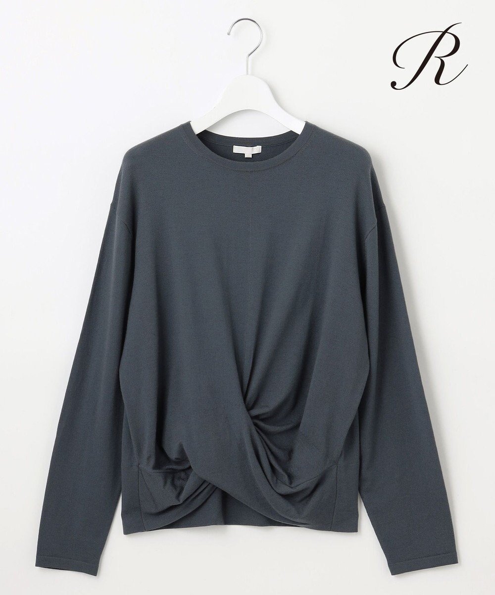 【23区/NIJYUSANKU】の【R(アール)】ツイストデザイン ニット 人気、トレンドファッション・服の通販 founy(ファニー) 　ファッション　Fashion　レディースファッション　Fashion for Women　トップス・カットソー　Cut & Sew Tops　ニット　Knit Tops & Sweaters　コレクション　Collection, Seasonal Line　シルク　Silk, 100% Silk　シンプル　Simple, Minimal　ストレッチ　Stretch, Stretchy Fabric　セーター　Sweater, Knitwear　ツイスト　Tweed, Tweed Fabric　人気　Popular, Best Seller　長袖　Long Sleeve, Full Sleeve　フロント　Front, Front Design　A/W・秋冬　Autumn/Winter　冬　Winter / This Winter　2024年　2024　2024-2025秋冬・A/W　Autumn/Winter 2024–25 AW24–25　 other-1|ID: prp329100004520612 ipo3291000000033673384
