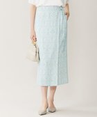 【自由区/JIYU-KU】の【洗える】ダマスクフローラルプリント スカート ライトブルー|ID: prp329100004520711 ipo3291000000031968373