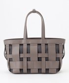 【イザック/Y'SACCS】の【リサイクルレザー】メッシュかごバッグ large グレージュ×グレージュ|ID: prp329100004520877 ipo3291000000031971489