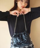 【フェルゥ/Feroux】のキルティング&エコファー チェーンバッグ ブラック系|ID: prp329100004520963 ipo3291000000031972799