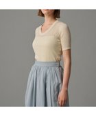 【アンクレイヴ/uncrave】の【手洗い可】シアー ランダムリブ Uネック カットソー(uncrave STANDARD) エクリュ|ID: prp329100004520982 ipo3291000000031990187