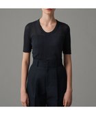【アンクレイヴ/uncrave】の【手洗い可】シアー ランダムリブ Uネック カットソー(uncrave STANDARD) アッシュネイビー|ID: prp329100004520982 ipo3291000000031990190
