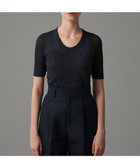 【アンクレイヴ/uncrave】の【手洗い可】シアー ランダムリブ Uネック カットソー(uncrave STANDARD) アッシュネイビー|ID: prp329100004520982 ipo3291000000032043246