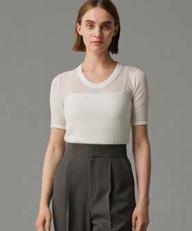 【アンクレイヴ/uncrave】の【手洗い可】シアー ランダムリブ Uネック カットソー(uncrave STANDARD) 人気、トレンドファッション・服の通販 founy(ファニー) ファッション Fashion レディースファッション Ladies' Fashion Online トップス・カットソー Tops/Tshirt シャツ/ブラウス Shirts/Blouses ロング / Tシャツ T-Shirts カットソー Cut and Sewn インナー Inner 春 Spring カットソー Cut And Sew コンパクト Compact シアー Sheer 雑誌 Magazine 別注 Special Order S/S・春夏 Ss・Spring/Summer 夏 Summer |ID:prp329100004520982