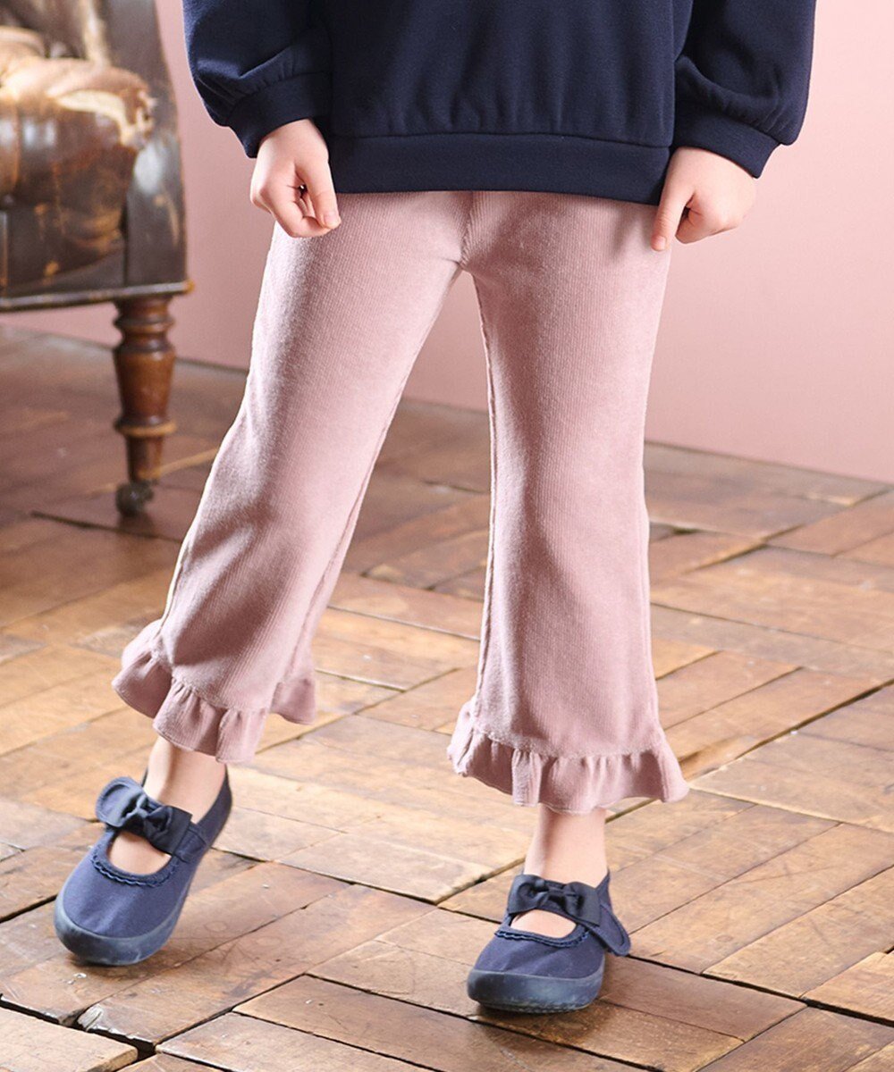 【エニファム/any FAM / KIDS】のカットコールフレアパンツ インテリア・キッズ・メンズ・レディースファッション・服の通販 founy(ファニー) 　ファッション　Fashion　キッズファッション　KIDS　ボトムス　Bottoms/Kids　ガーリー　Girly　フリル　Frills　フレア　Flare　ポケット　Pocket　A/W・秋冬　Aw・Autumn/Winter・Fw・Fall-Winter　ピンクブラウン|ID: prp329100004521118 ipo3291000000031974915