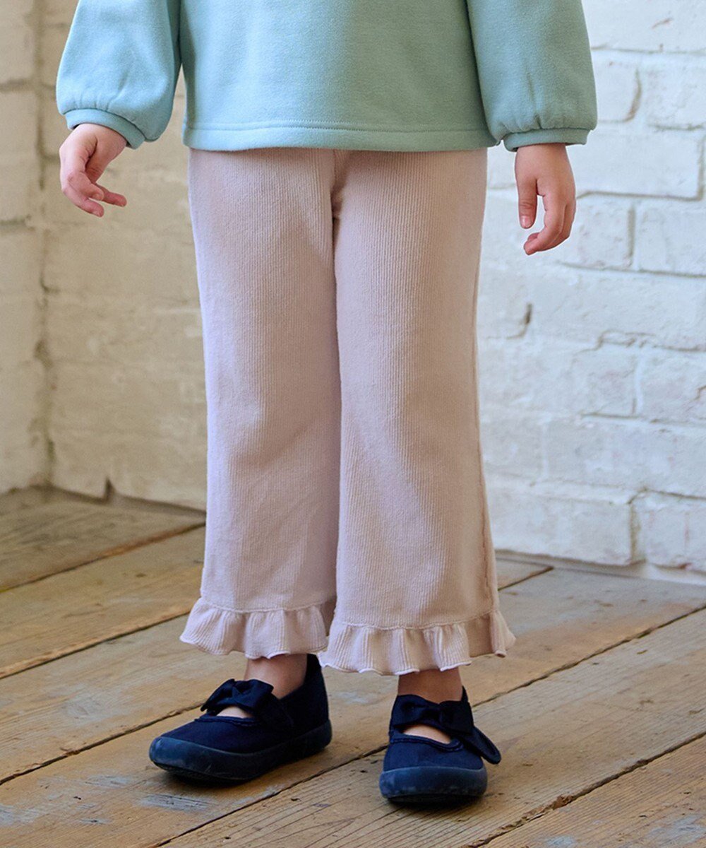 【エニファム/any FAM / KIDS】のカットコールフレアパンツ インテリア・キッズ・メンズ・レディースファッション・服の通販 founy(ファニー) 　ファッション　Fashion　キッズファッション　KIDS　ボトムス　Bottoms/Kids　ガーリー　Girly　フリル　Frills　フレア　Flare　ポケット　Pocket　A/W・秋冬　Aw・Autumn/Winter・Fw・Fall-Winter　ミルクティー|ID: prp329100004521118 ipo3291000000031974916