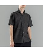 【ジョゼフ オム/JOSEPH HOMME / MEN】の新素材【軽量/洗える/ストレッチ】レノクロスストレッチ ウィングカラー半袖シャツ ブラック系|ID: prp329100004521126 ipo3291000000031974984