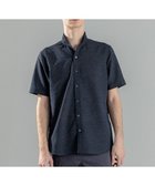 【ジョゼフ オム/JOSEPH HOMME / MEN】の新素材【軽量/通気性/清涼感/洗える/ストレッチ】レノクロスストレッチ ウィングカラー半袖シャツ ネイビー系|ID: prp329100004521126 ipo3291000000032634680