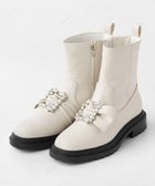 【トッカ/TOCCA】の【晴雨兼用】SQUARE BIJOUX RAINBOOTS ブーツ ホワイト系|ID: prp329100004521163 ipo3291000000031975545