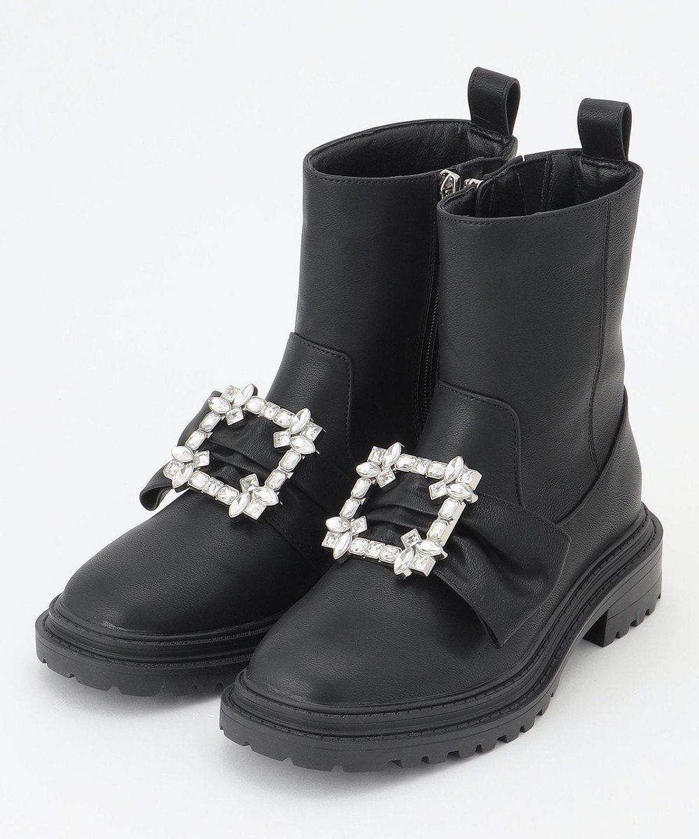 【トッカ/TOCCA】の【晴雨兼用】SQUARE BIJOUX RAINBOOTS ブーツ インテリア・キッズ・メンズ・レディースファッション・服の通販 founy(ファニー) 　ファッション　Fashion　レディースファッション　WOMEN　おすすめ　Recommend　アシンメトリー　Asymmetry　ギャザー　Gather　スクエア　Square　トレンド　Trend　ビジュー　Bijou　フェミニン　Feminine　フォルム　Form　リボン　Ribbon　レイン　Rain　夏　Summer　S/S・春夏　Ss・Spring/Summer　A/W・秋冬　Aw・Autumn/Winter・Fw・Fall-Winter　雑誌　Magazine　ブラック系|ID: prp329100004521163 ipo3291000000031975546