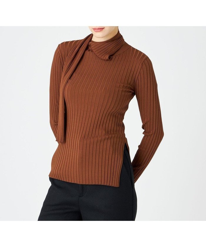 【ベイジ,/BEIGE,】の【WEB限定】RUBIS / スカーフデザイントップス インテリア・キッズ・メンズ・レディースファッション・服の通販 founy(ファニー) https://founy.com/ ファッション Fashion レディースファッション WOMEN トップス・カットソー Tops/Tshirt ニット Knit Tops シルク Silk スカーフ Scarf スリット Slit スリーブ Sleeve セーター Sweater ヘムライン Hemline ワイドリブ Wide Rib A/W・秋冬 Aw・Autumn/Winter・Fw・Fall-Winter |ID: prp329100004521165 ipo3291000000031975572