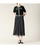 【グレース コンチネンタル/GRACE CONTINENTAL】のバイカラーシアーニットカーディガン ブラック|ID: prp329100004521183 ipo3291000000031975842