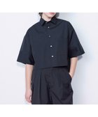 【ネイヴ/NAVE】の【ReNAVE・セットアップ可/洗える/接触冷感/UVケア】コットンポリブロード クロップドシャツ ブラック系|ID: prp329100004521192 ipo3291000000031976015