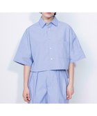 【ネイヴ/NAVE】の【ReNAVE・セットアップ可/洗える/接触冷感/UVケア】コットンポリブロード クロップドシャツ サックスブルー系1|ID: prp329100004521192 ipo3291000000031976018