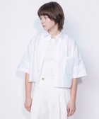 【ネイヴ/NAVE】の【ReNAVE・セットアップ可/洗える/接触冷感/UVケア】コットンポリブロード クロップドシャツ ホワイト系|ID: prp329100004521192 ipo3291000000032501716