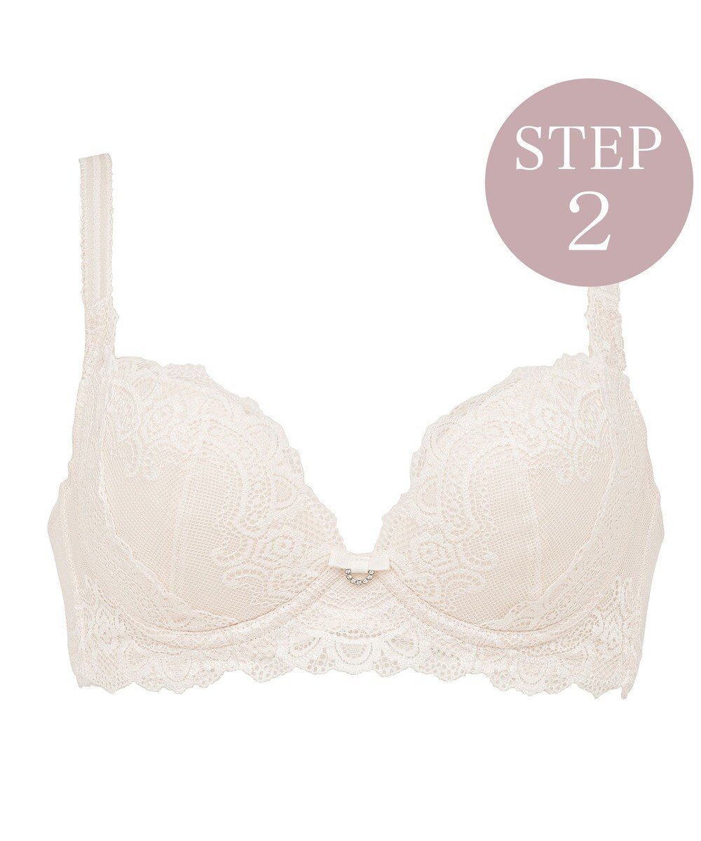 【ブラデリス ニューヨーク/BRADELIS New York】の【BRADELIS New York/ 育乳ブラ・STEP2 寄せる】ベルステップ2ブラ24A1 インテリア・キッズ・メンズ・レディースファッション・服の通販 founy(ファニー) 　ファッション　Fashion　レディースファッション　WOMEN　アンダー　Under　ギャザー　Gather　クッション　Cushion　クラシック　Classic　コンパクト　Compact　フィット　Fit　フラット　Flat　ブラジャー　Bra　ポケット　Pocket　モチーフ　Motif　ラップ　Wrap　レース　Race　ワイヤー　Wire　おすすめ　Recommend　アイボリー|ID: prp329100004521194 ipo3291000000031976081