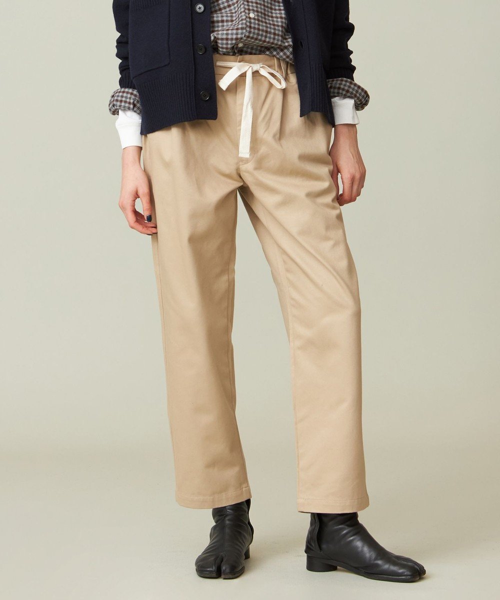 【ジェイプレスヨークストリート/J.PRESS YORK STREET】の【UNISEX】ワンタック チノパンツ インテリア・キッズ・メンズ・レディースファッション・服の通販 founy(ファニー) 　ファッション　Fashion　レディースファッション　WOMEN　パンツ　Pants　ユニセックス　Unisex　テーパード　Tapered　定番　Standard　A/W・秋冬　Aw・Autumn/Winter・Fw・Fall-Winter　ベージュ系|ID: prp329100004521201 ipo3291000000031976171