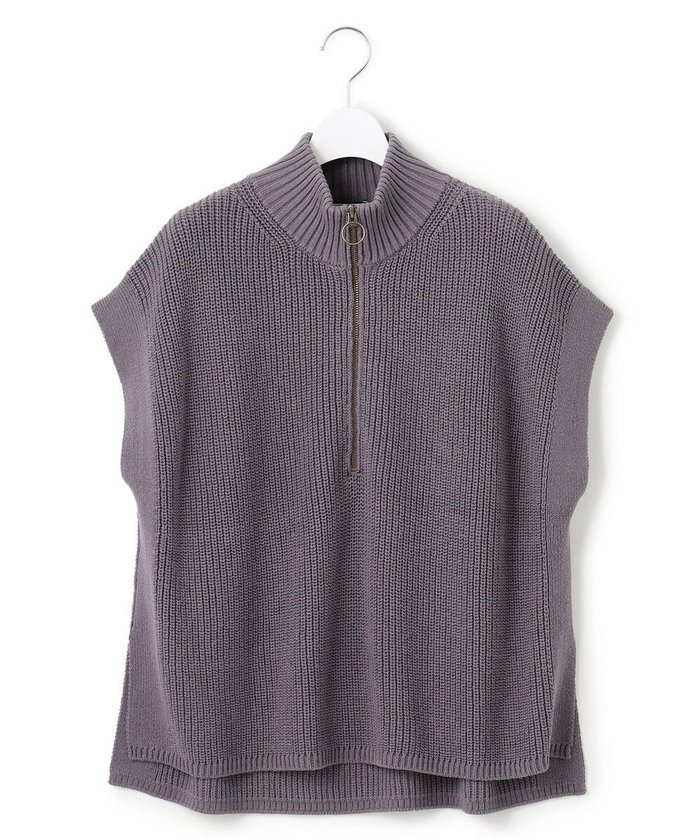 【ジェイプレスヨークストリート/J.PRESS YORK STREET】の【WOMEN】コットンニット ハーフジップポンチョ インテリア・キッズ・メンズ・レディースファッション・服の通販 founy(ファニー) https://founy.com/ ファッション Fashion レディースファッション WOMEN アウター Coat Outerwear ポンチョ Ponchos トップス・カットソー Tops/Tshirt ニット Knit Tops ベスト/ジレ Gilets/Vests ブルゾン Blouson ベスト Vest 冬 Winter A/W・秋冬 Aw・Autumn/Winter・Fw・Fall-Winter |ID: prp329100004521228 ipo3291000000031976359