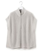 【ジェイプレスヨークストリート/J.PRESS YORK STREET】の【WOMEN】コットンニット ハーフジップポンチョ 人気、トレンドファッション・服の通販 founy(ファニー) ファッション Fashion レディースファッション WOMEN アウター Coat Outerwear ポンチョ Ponchos トップス・カットソー Tops/Tshirt ニット Knit Tops ベスト/ジレ Gilets/Vests ブルゾン Blouson ベスト Vest 冬 Winter A/W・秋冬 Aw・Autumn/Winter・Fw・Fall-Winter thumbnail ライトグレー系|ID: prp329100004521228 ipo3291000000031976369
