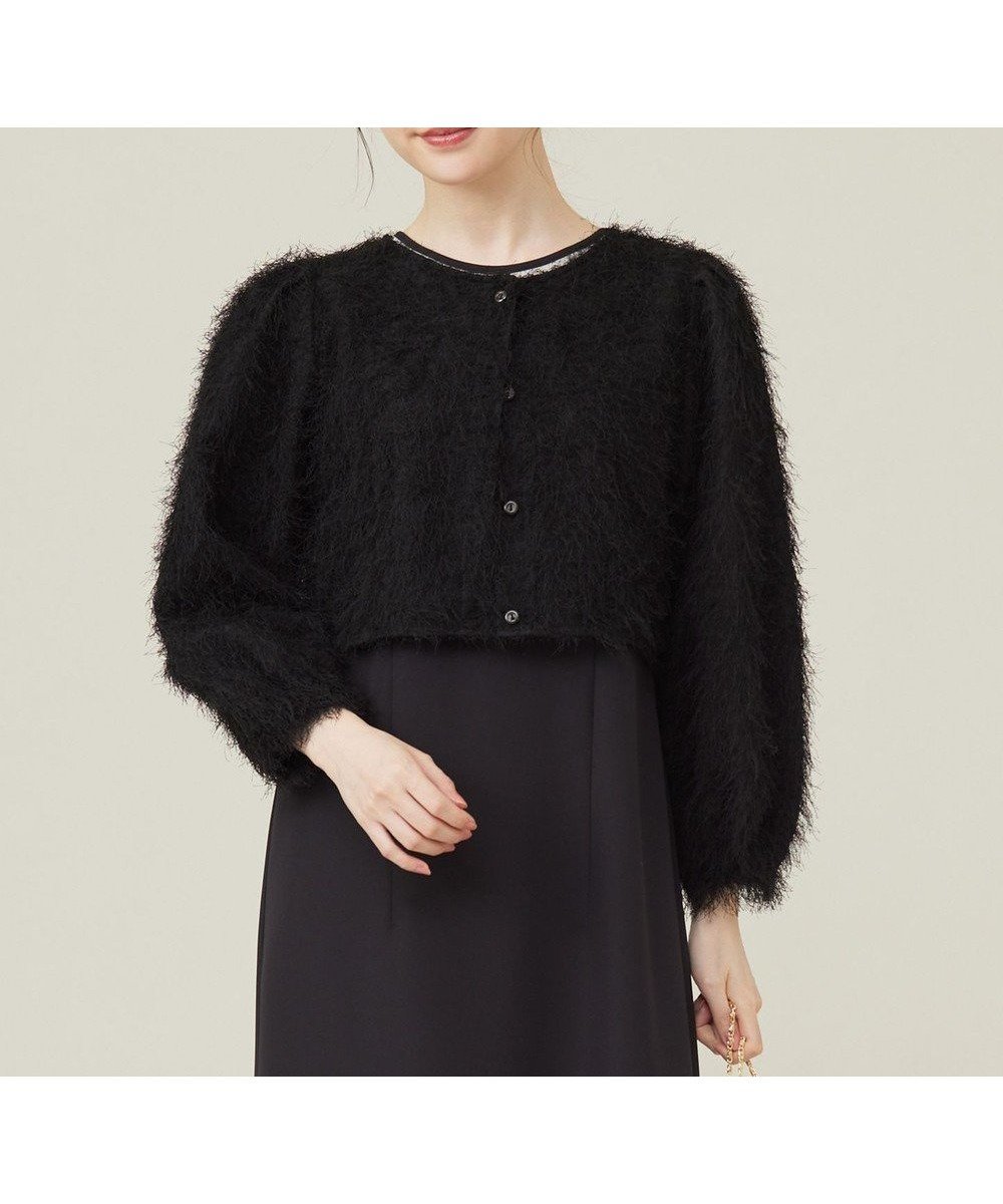 【エニィ スィス/any SiS】の【洗える】カットジャカード 羽織 インテリア・キッズ・メンズ・レディースファッション・服の通販 founy(ファニー) 　ファッション　Fashion　レディースファッション　Fashion for Women　アウター　Coat / Outerwear Collection　レディースジャケット・軽アウター　Jackets　ノーカラージャケット / シンプル上品コーデ　Collarless Jackets　インナー　Innerwear　洗える　Machine Washable　キャミソール　Camisole, Spaghetti Strap Top　クロップド　Cropped, Short Length　シフォン　Chiffon, Lightweight Fabric　ジャカード／ジャガード　Jacquard, Woven Pattern　ジャケット　Jacket, Outerwear　ストレート　Straight, Straight Cut　デニム　Denim, Jeans Material　トレンド　Trend, Trending Now　ドレス　Dress, One-Piece　バルーン　Balloon, Balloon Silhouette　パーティ　Party, Party Style　羽織　Haori, Light Jacket　A/W・秋冬　Autumn/Winter　結婚式　Wedding　ブラック|ID: prp329100004521371 ipo3291000000033578438