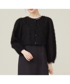 【エニィ スィス/any SiS】の【洗える】カットジャカード 羽織 ブラック|ID: prp329100004521371 ipo3291000000034297166