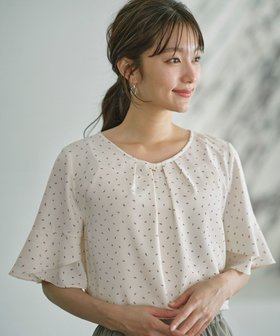 【エニィ スィス/any SiS】の【洗える】ラッフルフレアビジュー ブラウス 人気、トレンドファッション・服の通販 founy(ファニー) ファッション Fashion レディースファッション WOMEN トップス・カットソー Tops/Tshirt シャツ/ブラウス Shirts/Blouses おすすめ Recommend カーディガン Cardigan ジャケット Jacket ジョーゼット Georgette フェミニン Feminine エレガント 上品 Elegant 夏 Summer 定番 Standard 春 Spring S/S・春夏 Ss・Spring/Summer 洗える Washable ビジネス 仕事 通勤 Business |ID:prp329100004521398