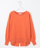 【エニィ スィス/any SiS】の【CICA加工・選べる9色展開】クルーネックバックスリット ニット オレンジ|ID: prp329100004521402 ipo3291000000033680695