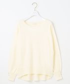 【エニィ スィス/any SiS】の【CICA加工・選べる9色展開】クルーネックバックスリット ニット 白|ID: prp329100004521402 ipo3291000000033680700