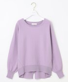 【エニィ スィス/any SiS】の【CICA加工・選べる9色展開】クルーネックバックスリット ニット 紫|ID: prp329100004521402 ipo3291000000033680701