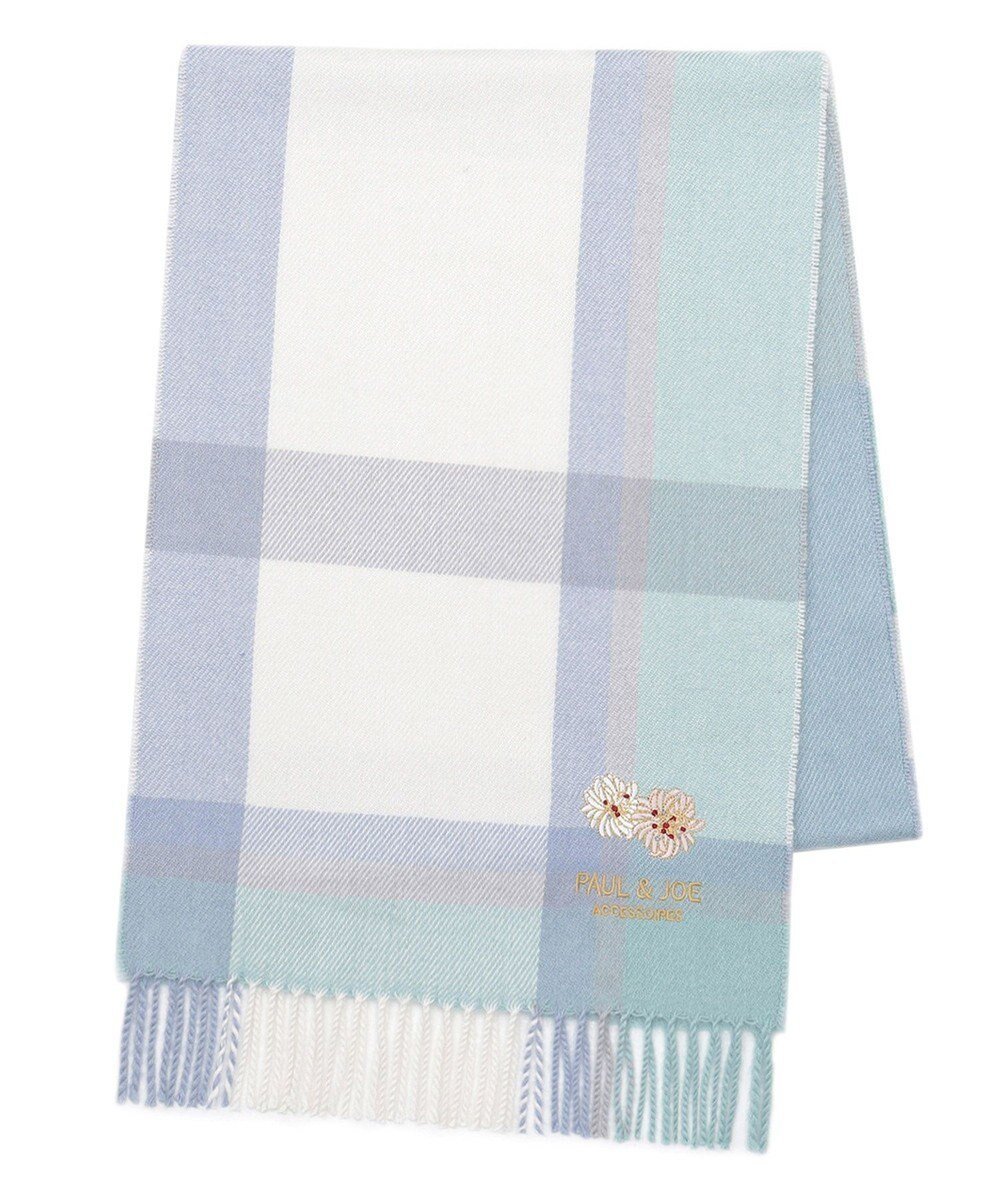 【ムーンバット/MOONBAT】の【FUDGE11月号掲載】PAUL JOE ACCESSOIRES クリザンテーム刺繍ムースタッチマフラー(パッケージ入り) インテリア・キッズ・メンズ・レディースファッション・服の通販 founy(ファニー) 　雑誌掲載アイテム　Magazine Picks & Fashion Features　ファッション雑誌　Fashion Magazines　ファッジ　FUDGE　ファッション　Fashion　レディースファッション　Fashion for Women　マフラー・スヌード / 冬小物の定番　Scarves & Mufflers　アニマル　Animal Print　コレクション　Collection, Seasonal Line　11月号　November Issue　スヌード　Snood, Infinity Scarf　雑誌　Magazine, Fashion Magazine　チェック　Check, Plaid, Tartan　パターン　Pattern, Design Print　フェミニン　Feminine, Girly　フラワー　Flower, Floral　プリント　Print, Printed Pattern　マフラー　Scarf, Muffler　モチーフ　Motif, Design Theme　A/W・秋冬　Autumn/Winter　ミントグリーン|ID: prp329100004521409 ipo3291000000035619802