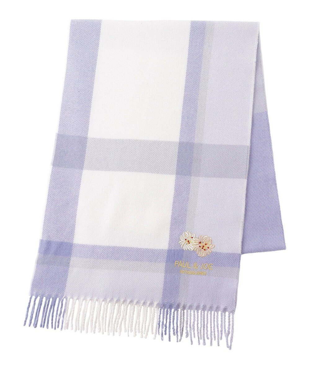 【ムーンバット/MOONBAT】の【FUDGE11月号掲載】PAUL JOE ACCESSOIRES クリザンテーム刺繍ムースタッチマフラー(パッケージ入り) インテリア・キッズ・メンズ・レディースファッション・服の通販 founy(ファニー) 　雑誌掲載アイテム　Magazine Picks & Fashion Features　ファッション雑誌　Fashion Magazines　ファッジ　FUDGE　ファッション　Fashion　レディースファッション　Fashion for Women　マフラー・スヌード / 冬小物の定番　Scarves & Mufflers　アニマル　Animal Print　コレクション　Collection, Seasonal Line　11月号　November Issue　スヌード　Snood, Infinity Scarf　雑誌　Magazine, Fashion Magazine　チェック　Check, Plaid, Tartan　パターン　Pattern, Design Print　フェミニン　Feminine, Girly　フラワー　Flower, Floral　プリント　Print, Printed Pattern　マフラー　Scarf, Muffler　モチーフ　Motif, Design Theme　A/W・秋冬　Autumn/Winter　ラベンダー|ID: prp329100004521409 ipo3291000000035619810