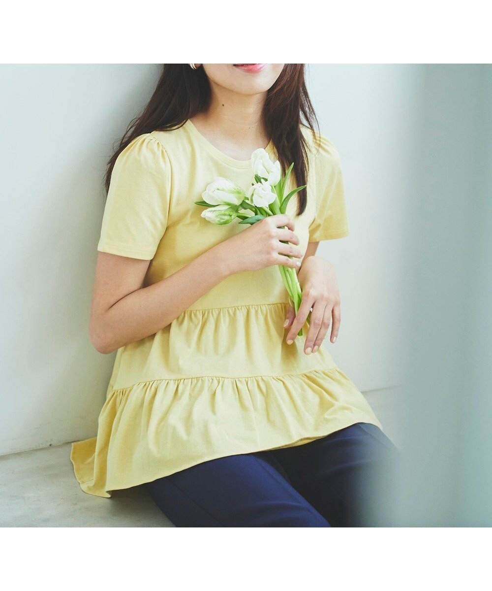 【フェルゥ/Feroux】の【UVケア】ティアードチュニック Tシャツ 人気、トレンドファッション・服の通販 founy(ファニー) 　ファッション　Fashion　レディースファッション　WOMEN　トップス・カットソー　Tops/Tshirt　シャツ/ブラウス　Shirts/Blouses　ロング / Tシャツ　T-Shirts　カットソー　Cut and Sewn　カットソー　Cut And Sew　コンパクト　Compact　チュニック　Tunic　ティアード　Tiered　ボトム　Bottom　夏　Summer　春　Spring　S/S・春夏　Ss・Spring/Summer　 other-1|ID: prp329100004521457 ipo3291000000031978406