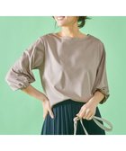 【エニィファム/any FAM】の【接触冷感】シルケットスムース ツイストスリーブトップス グレージュ|ID: prp329100004521478 ipo3291000000031978698