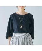 【エニィファム/any FAM】の【接触冷感】シルケットスムース ツイストスリーブトップス ブラック|ID: prp329100004521478 ipo3291000000031978703