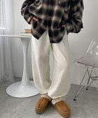 【ウィゴー/WEGO】の【あったか/ウエストゴム】裏起毛スウェットジョガーパンツ ホワイトアイボリー|ID: prp329100004521498 ipo3291000000032288244