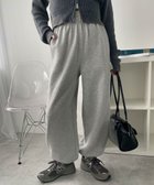 【ウィゴー/WEGO】の【あったか/ウエストゴム】裏起毛スウェットジョガーパンツ 杢グレー|ID: prp329100004521498 ipo3291000000032288245