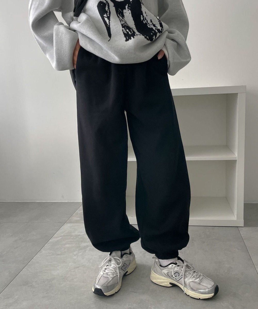 【ウィゴー/WEGO】の【あったか/ウエストゴム】裏起毛スウェットジョガーパンツ インテリア・キッズ・メンズ・レディースファッション・服の通販 founy(ファニー) 　ファッション　Fashion　レディースファッション　WOMEN　パンツ　Pants　ショート　Short　スマホ　Smartphone　冬　Winter　定番　Standard　春　Spring　秋　Autumn/Fall　A/W・秋冬　Aw・Autumn/Winter・Fw・Fall-Winter　ブラック|ID: prp329100004521498 ipo3291000000032288246