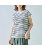 【エニィファム/any FAM】のフロッキーロゴフレンチスリーブTシャツ ボーダー|ID: prp329100004521500 ipo3291000000031978889