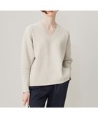 【アイシービー/iCB】の【洗える】コットンシェニール Vネックニット トープ系|ID: prp329100004521531 ipo3291000000031979244