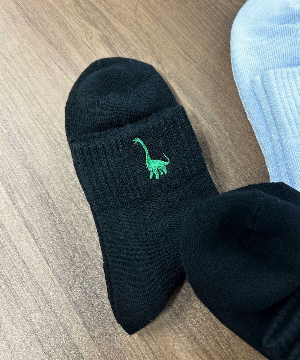 【ウィゴー/WEGO】のダイナソー刺繍アンクルソックス インテリア・キッズ・メンズ・レディースファッション・服の通販 founy(ファニー) 　ファッション　Fashion　レディースファッション　WOMEN　ソックス　Socks　レッグウェア　Legwear　おすすめ　Recommend　アンクル　Uncle　スニーカー　Sneakers　スマホ　Smartphone　ソックス　Socks　ワンポイント　One Point　再入荷　Restock/Back In Stock/Re Arrival　柄4|ID: prp329100004521543 ipo3291000000031979396