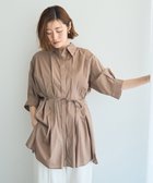 【イェッカ ヴェッカ/YECCA VECCA】の【ORGABITS】タックロングシャツ Beige|ID: prp329100004521561 ipo3291000000031979489