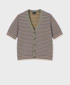 【ポール スミス/Paul Smith】の【洗える】マルチボーダー ニット カーディガン ライトブルー|ID: prp329100004521565 ipo3291000000031979525