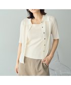 【イェッカ ヴェッカ/YECCA VECCA】の衿付きシアーニットカーディガン Ivory|ID: prp329100004521570 ipo3291000000032659605
