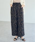 【イェッカ ヴェッカ/YECCA VECCA】のアートプリントスリットワイドパンツ Dark Brown|ID: prp329100004521571 ipo3291000000031979587
