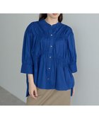 【イェッカ ヴェッカ/YECCA VECCA】の【ORGABITS】ギャザーデザインシャツ Blue|ID: prp329100004521572 ipo3291000000031979599
