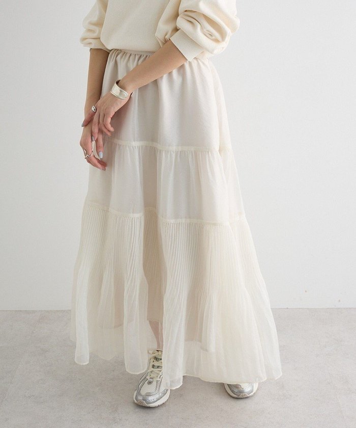 【グリーンパークス/Green Parks】のエアリーティアードスカート インテリア・キッズ・メンズ・レディースファッション・服の通販 founy(ファニー) https://founy.com/ ファッション Fashion レディースファッション WOMEN スカート Skirt ティアードスカート Tiered Skirts NEW・新作・新着・新入荷 New Arrivals シアー Sheer ティアード Tiered ティアードスカート Tiered Skirt フェミニン Feminine フォルム Form フレア Flare プリーツ Pleats ポケット Pocket 夏 Summer 春 Spring S/S・春夏 Ss・Spring/Summer |ID: prp329100004521582 ipo3291000000031979668